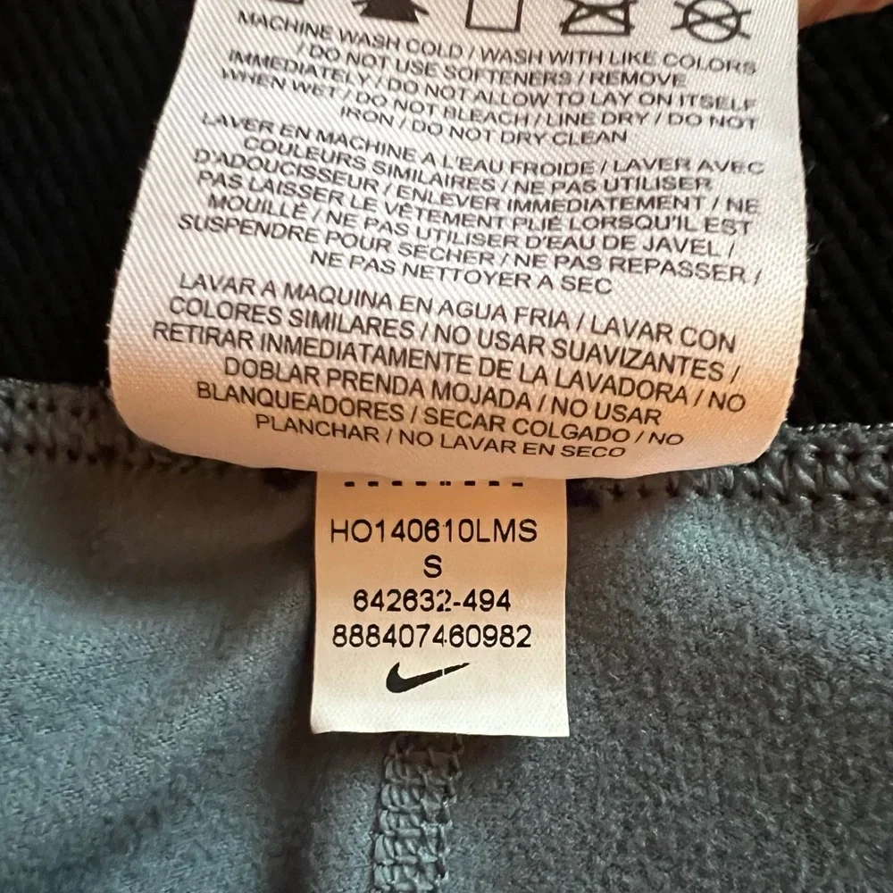 NIKE PRO DRI-FIT Women’s Athletic Leggings Pants Small Gray w Black Stripes Pink